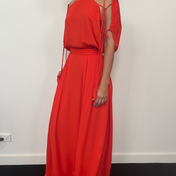 Tory Burch red maxi dress Evalene Dress - Picture 2 of 11